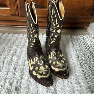 SENDRA cowboy brown and beige boots size 7.5